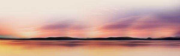 夕陽海濱