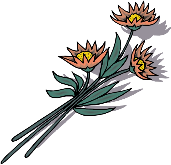 花朵花草鮮花矢量EPS格式0423