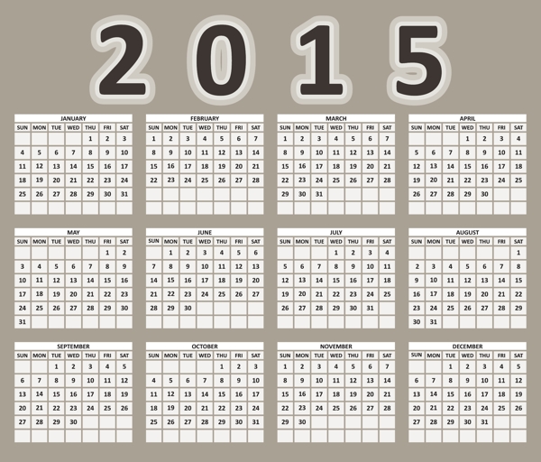2015掛歷