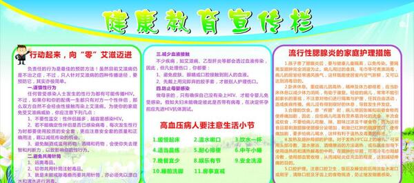 健康教育宣傳欄圖片