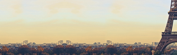 秋季秋裝建筑背景banner