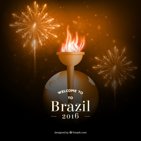 巴西奥运圣火素材