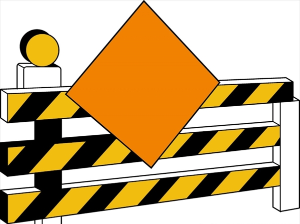 外国交通图标施工护栏标识