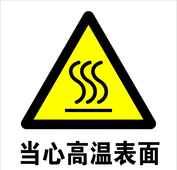 當(dāng)心高溫表面
