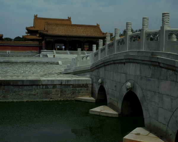 北京故宫图片明清建筑汉白玉石桥护城河