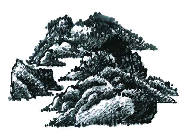 水墨山水畫圖片
