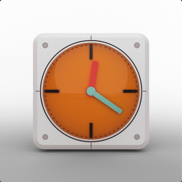 三维立体时钟icon