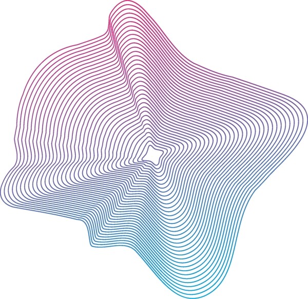 紫色蓝色抽象线条几何流体渐变素材