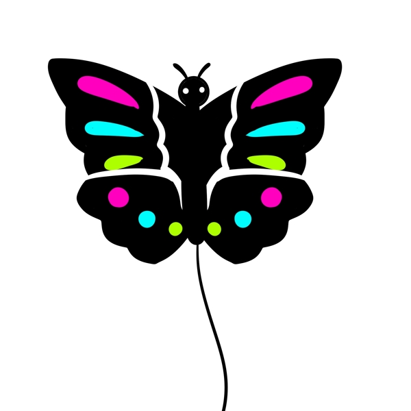 蝴蝶图案风筝插图