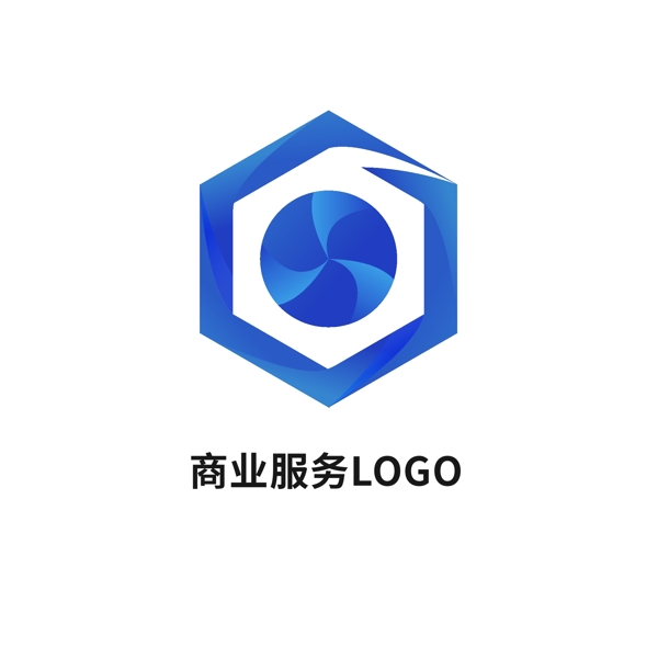 简约大气科技金融公司企业服务logo标识
