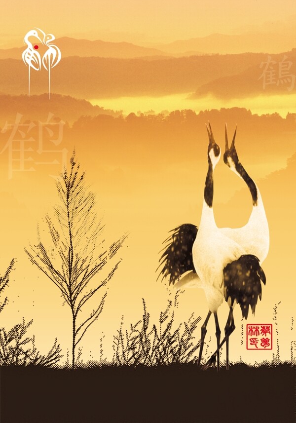 鶴鳴聲聲圖片