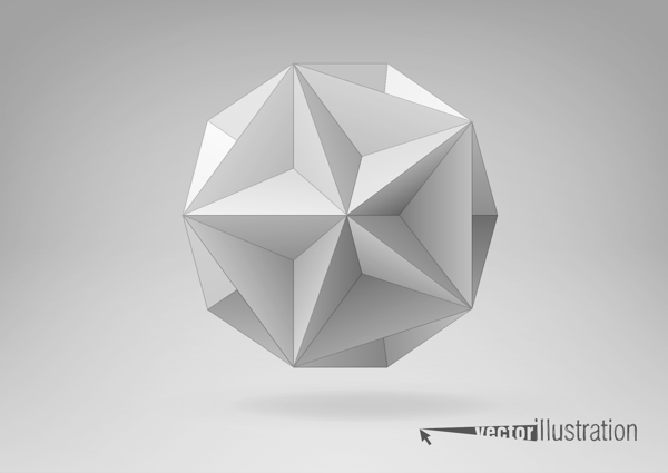 三维几何图形设计矢量图03