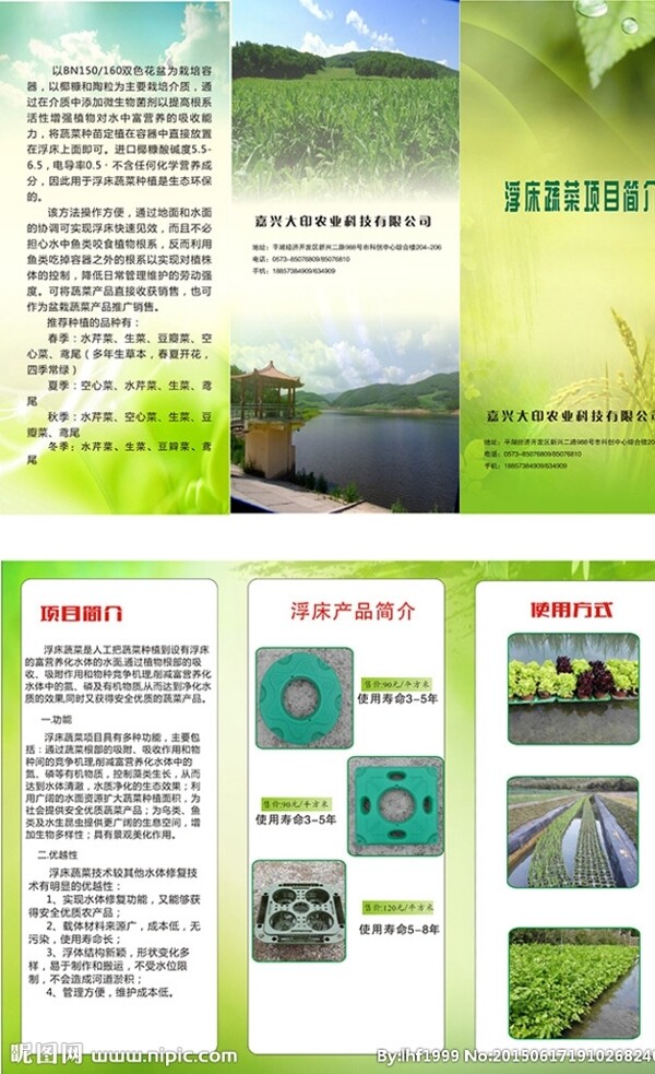 農(nóng)產(chǎn)品三折頁(yè)圖片