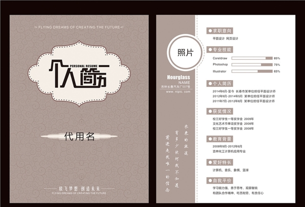 求職簡歷圖片