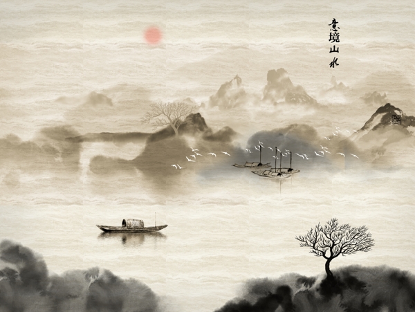 新中式背景墻