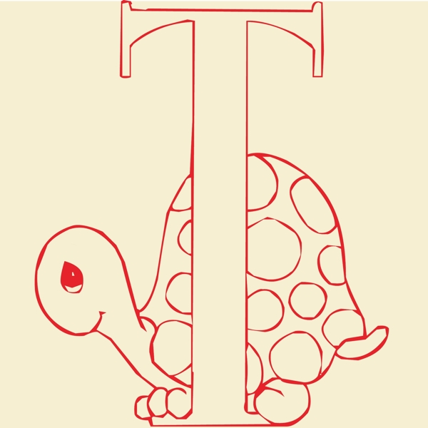 印花矢量圖動(dòng)物烏龜烏龜文字免費(fèi)素材