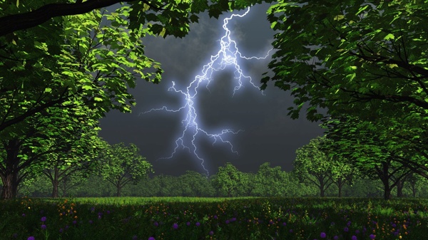 雷電背景