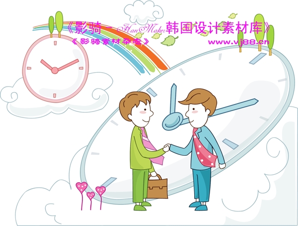商务插画创意商务矢量素材商务男性HanMaker韩国设计素材库