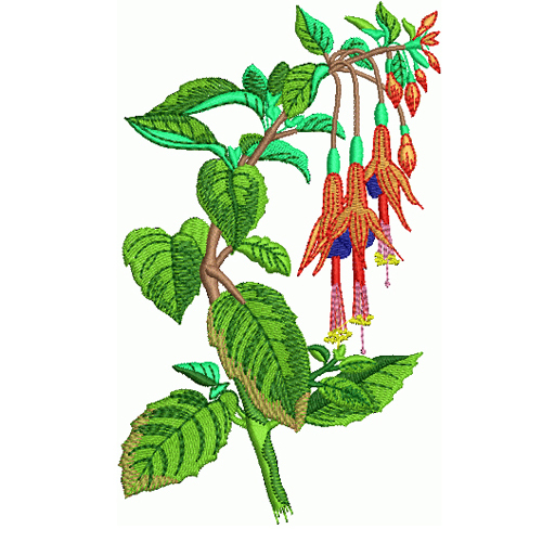 繡花植物花卉花朵樹葉免費(fèi)素材
