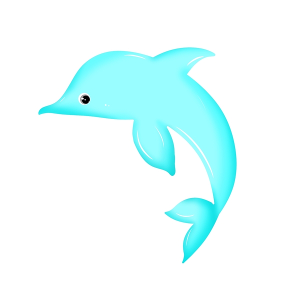浅蓝色海洋海豚