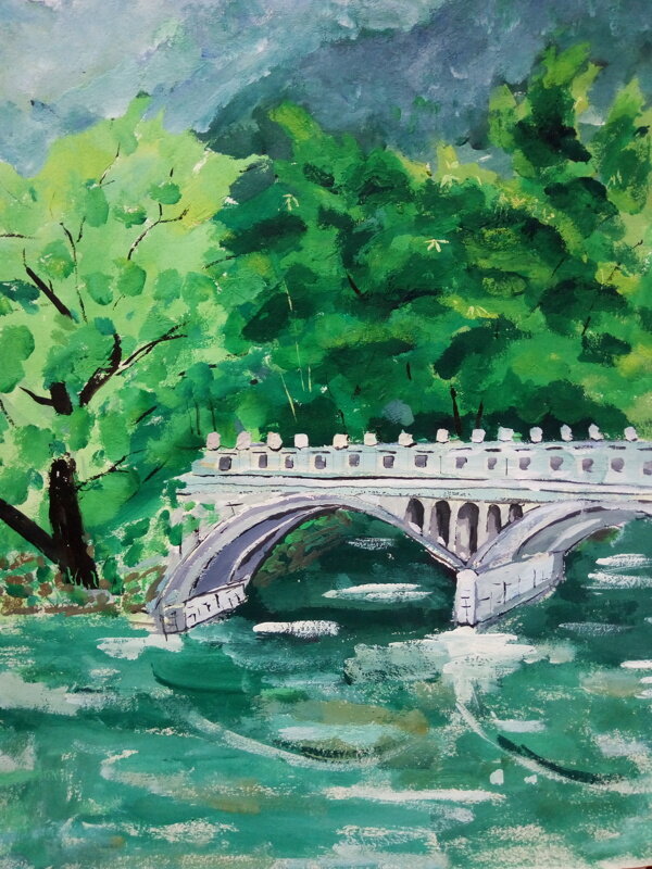 橋水粉