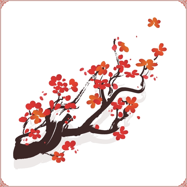 矢量梅花