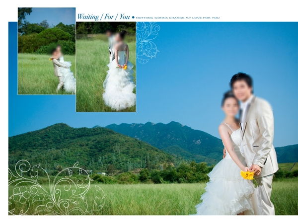 草原愛情婚紗模板