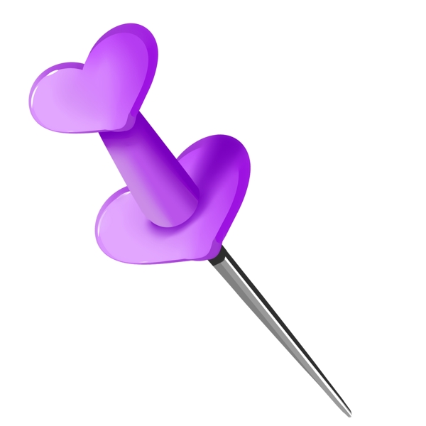 漂亮紫色图钉
