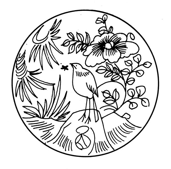 花鳥圖案元明時(shí)代圖案中國(guó)傳統(tǒng)圖案008