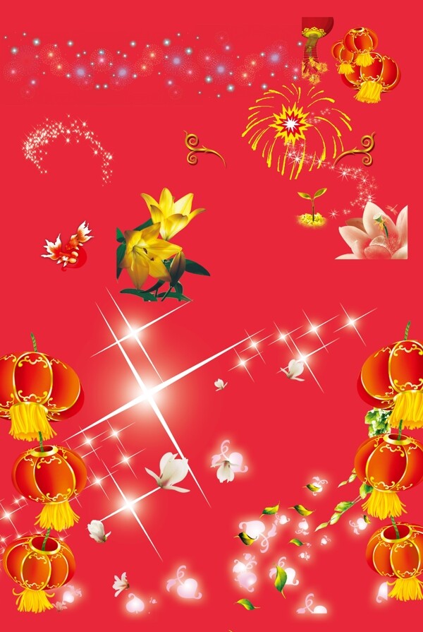 平面點(diǎn)綴素材圖片