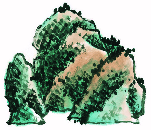 水墨山水畫圖片
