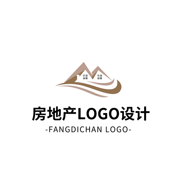 简约大气创意房地产logo标志设计