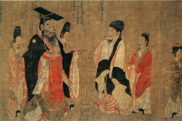 人物壁畫中國文化人物畫像中國風(fēng)中華藝術(shù)繪畫
