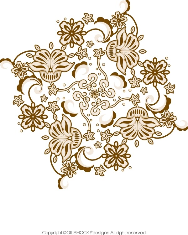 金色花紋圖片