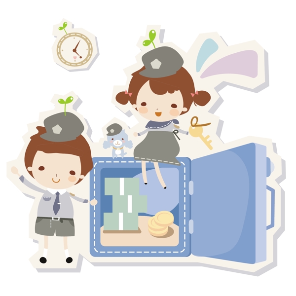 最新韓國矢量卡通素材300