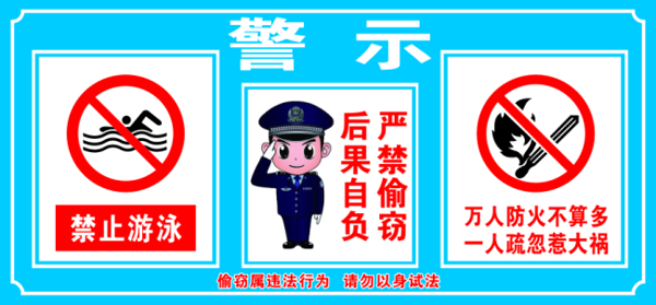 警示牌