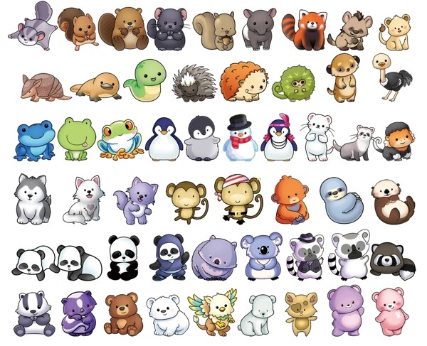 卡通動物圖片