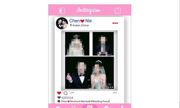 ins婚禮照片迎賓牌
