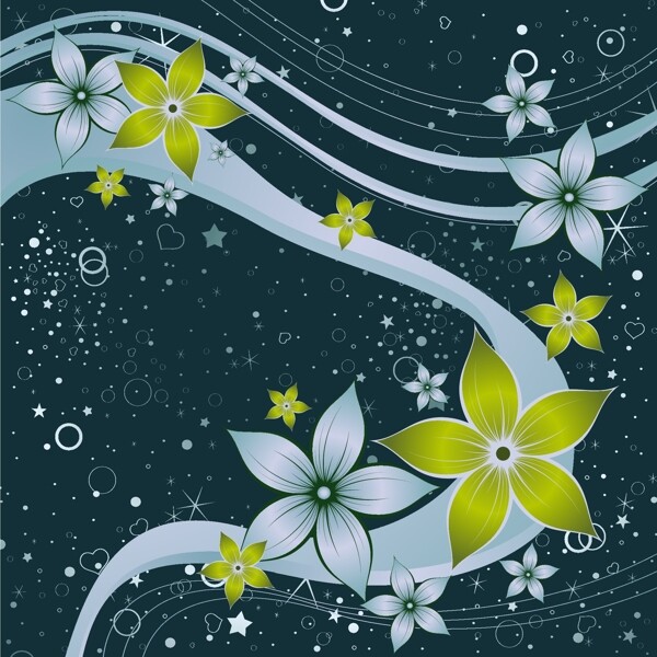 矢量圖田園風(fēng)花卉免費(fèi)素材