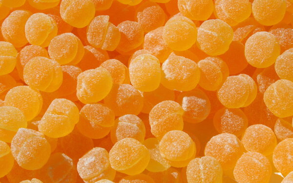 橙色糖果背景