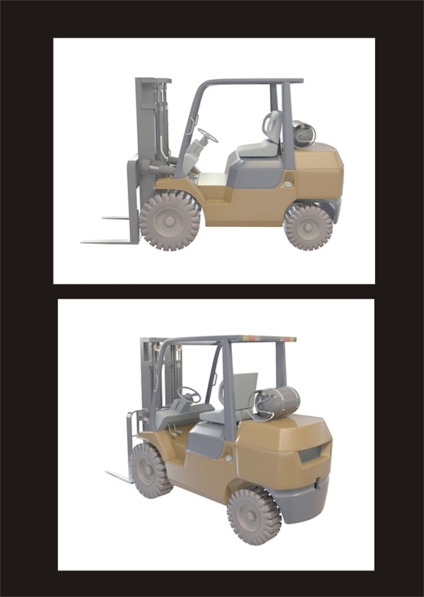 鏟車3d模型