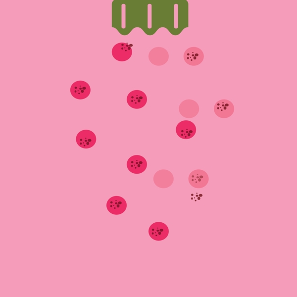 粉色草莓装饰图