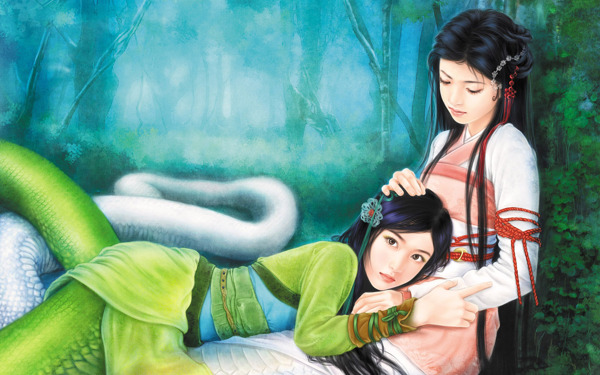 美女插畫(huà)圖片