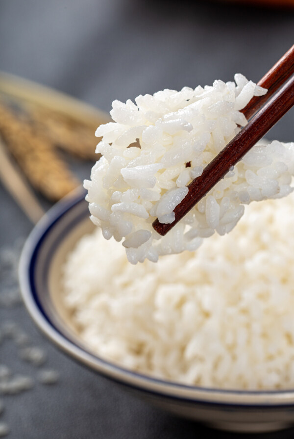 米饭主食美食背景海报素材图片