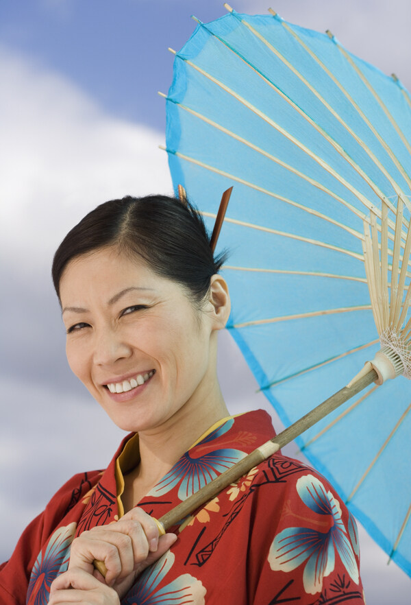 穿著和服的女人圖片
