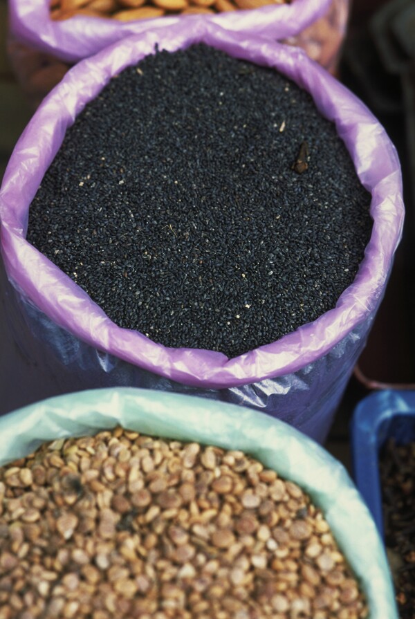 食材原料黑米杂粮图片