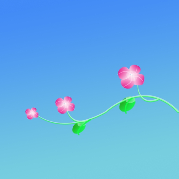 手繪花朵PSD下載