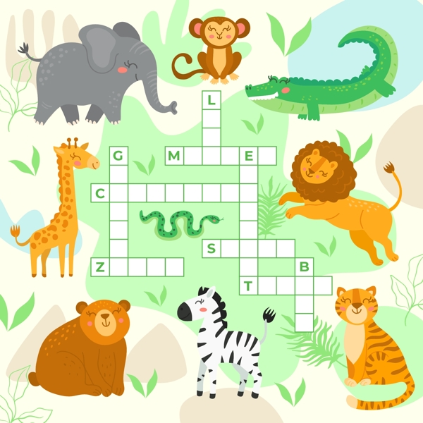 野生动物纵横填字游戏图片
