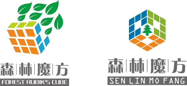 森林魔方logo