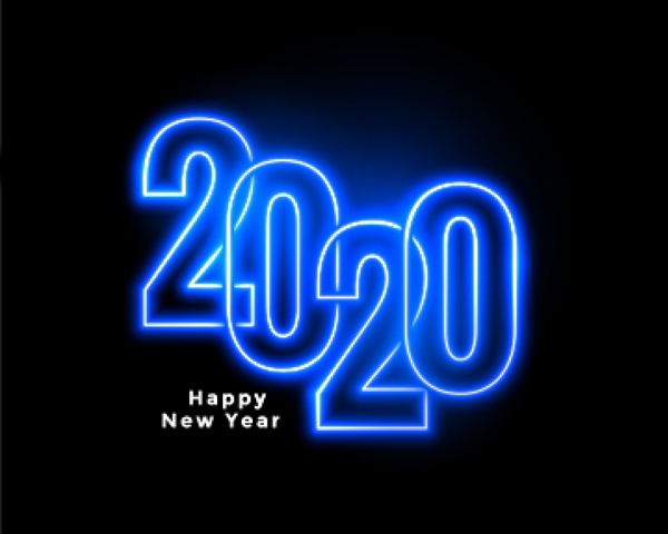 2020霓虹灯效字体